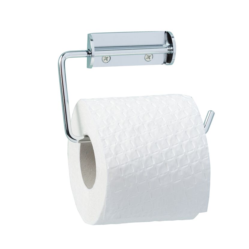 Toilettenpapier auf einem Halter aus Chrom