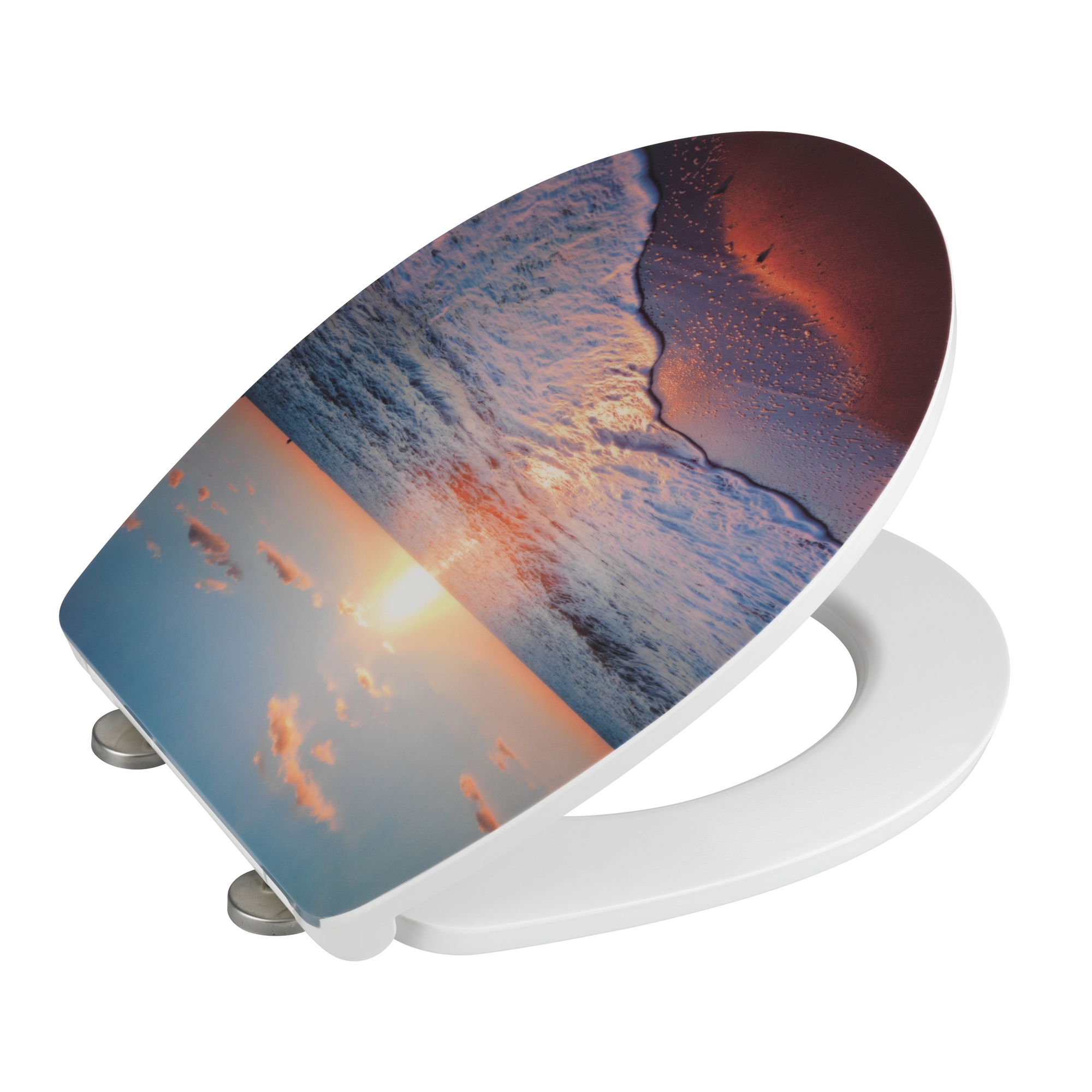 WC-Sitz 'Sunset' Duroplast, Absenkautomatik 46 x 39 cm