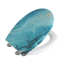 WC-Sitz 'Stream' Duroplast blau, Absenkautomatik 44,5 x 37 cm