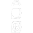 WC-Sitz 'Stream' Duroplast blau, Absenkautomatik 44,5 x 37 cm