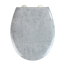 Verkleinertes Bild von WC-Sitz 'Concrete' Duroplast grau, Absenkautomatik 44,5 x 37 cm