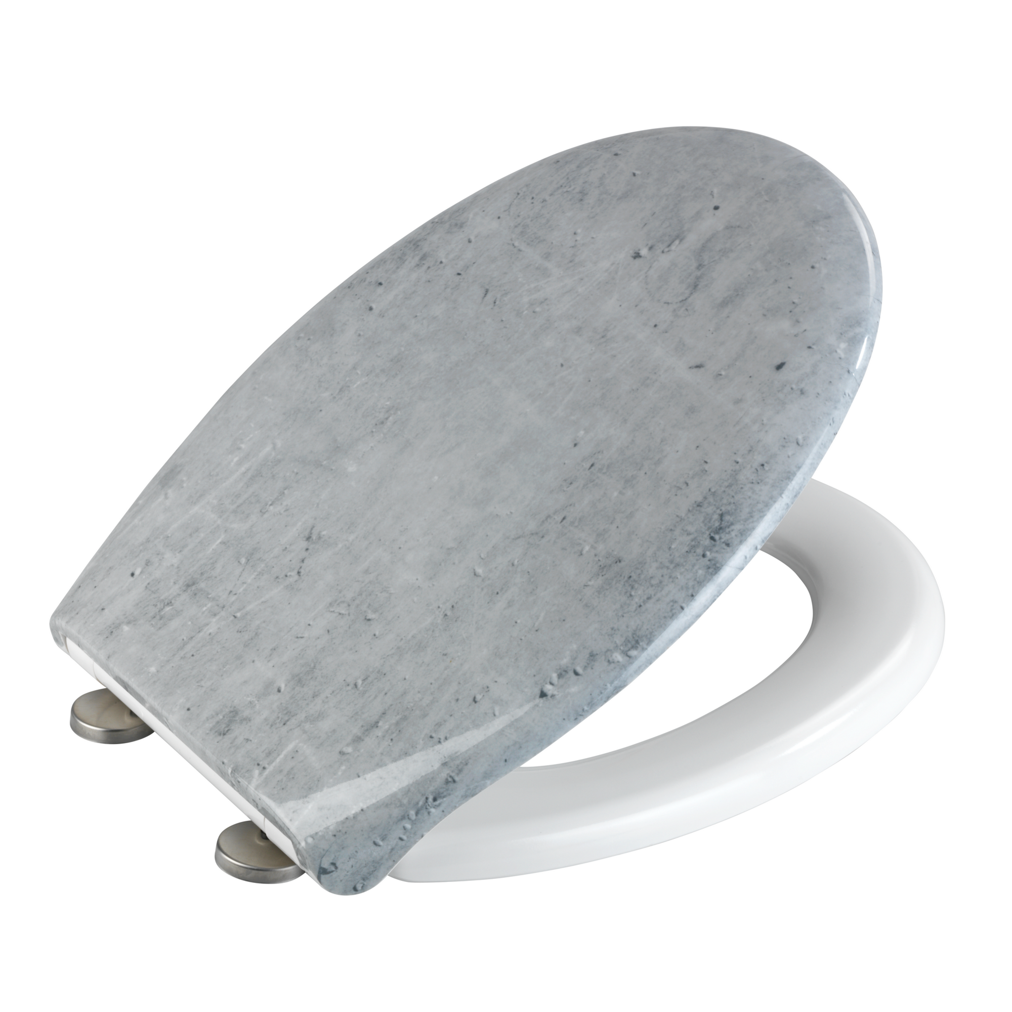 WC-Sitz 'Concrete' Duroplast grau, Absenkautomatik 44,5 x 37 cm + product picture