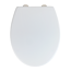 Verkleinertes Bild von WC-Sitz 'Korfu' weiß, Absenkautomatik 44,5 x 37,5 cm