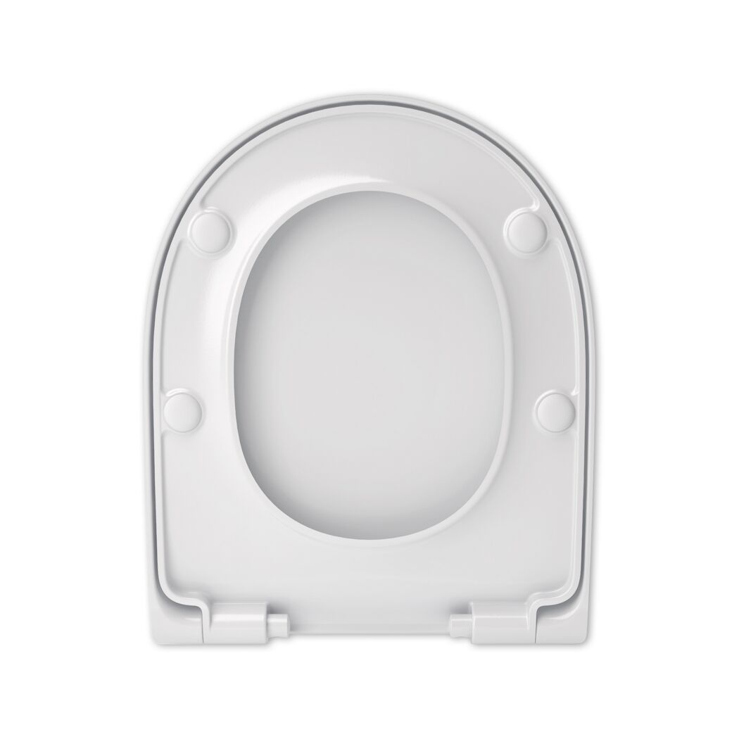 Weißer WC-Sitz Porto Beach von oben