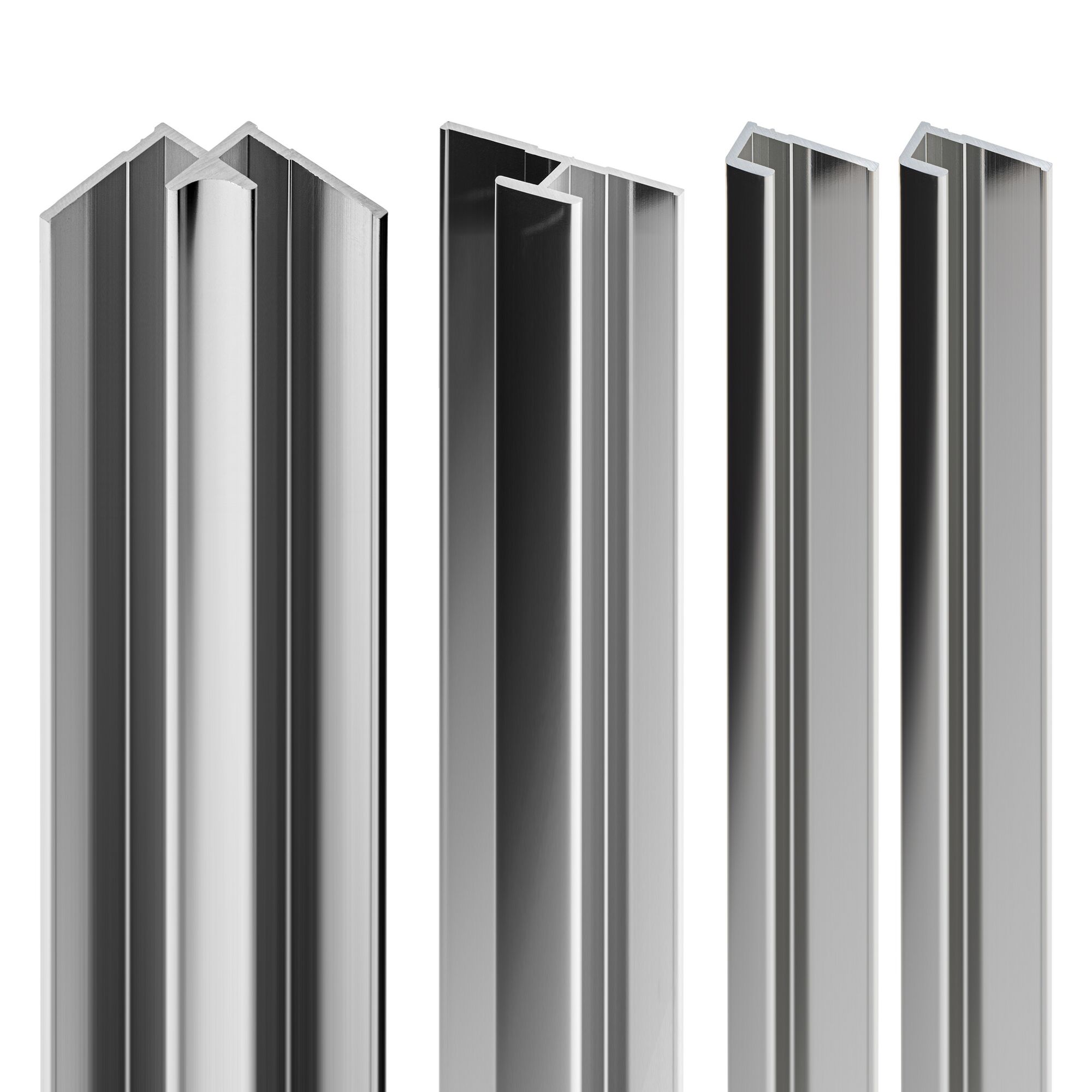 Chromfarbene Profilsets in U- und L-Form