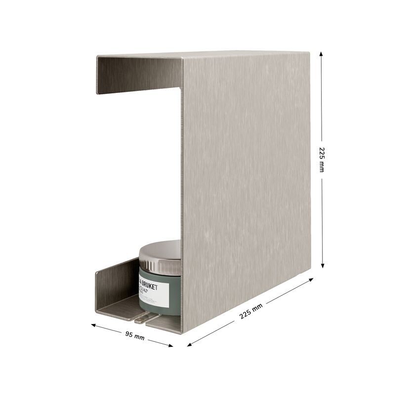 Duschablage L edelstahl 22,5 x 22,5 x 9,5 cm