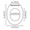 WC-Sitz Rettungsring mit Maßen