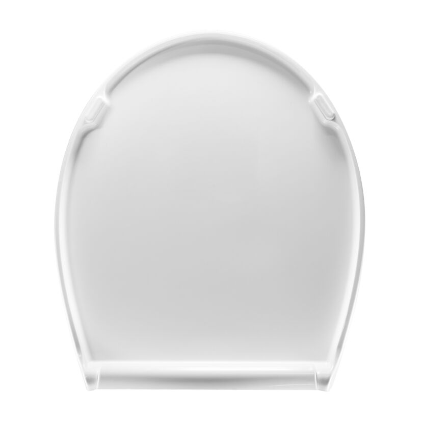 Weißer WC-Sitz Rettungsring von oben