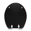 Schwarzer WC-Sitz Soft Touch