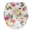 WC-Sitz mit buntem Blumenmuster