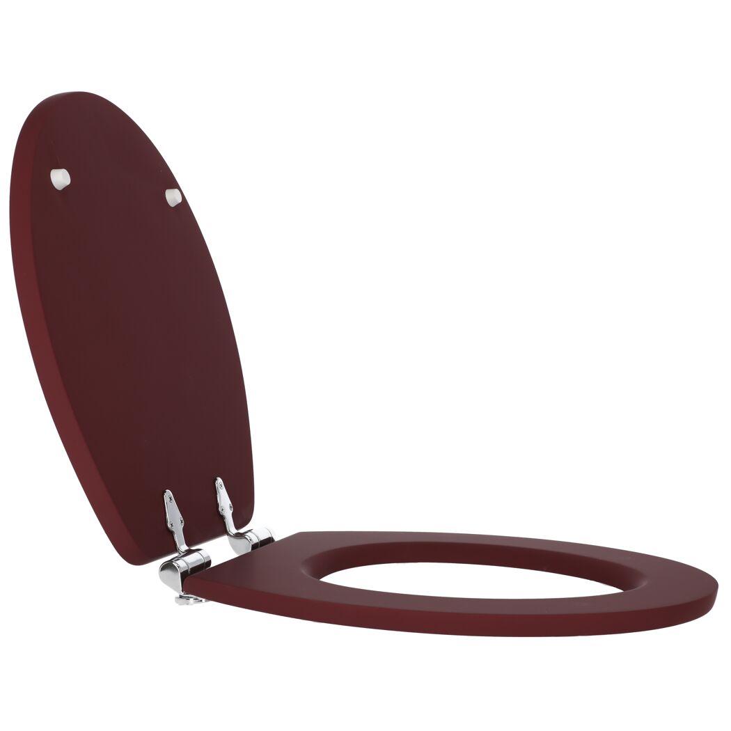 Geöffneter WC-Sitz in Rot