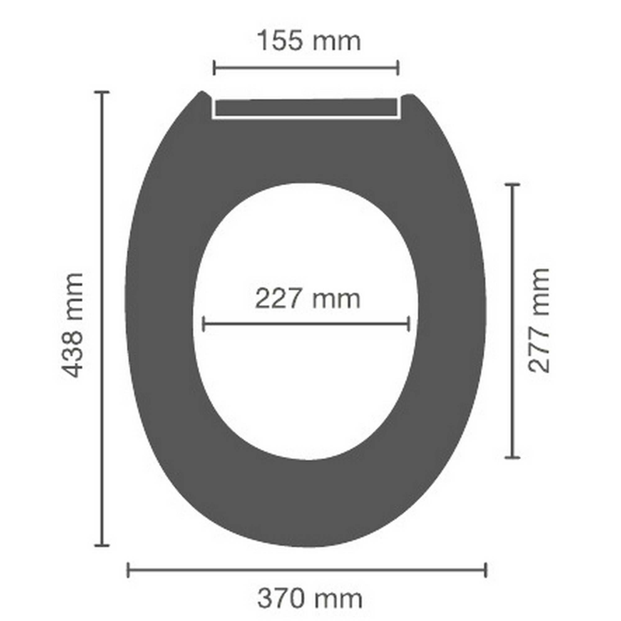 WC-Sitz mit Absenkautomatik und Hochglanz-Oberfläche silbern + product picture