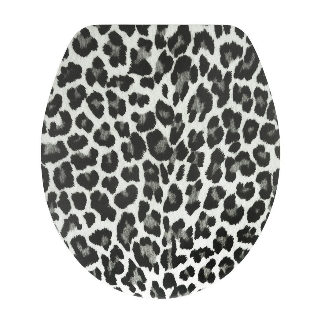 WC-Sitz mit Leopardenmuster
