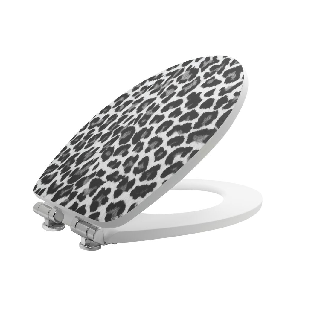WC-Sitz mit Leopardenmuster