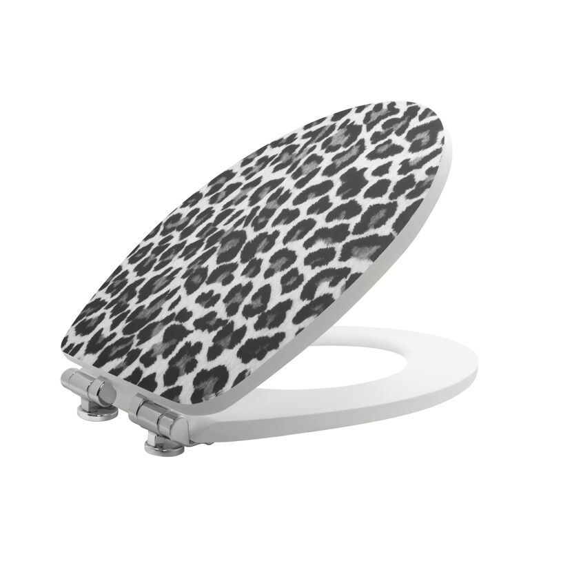 WC-Sitz mit Leopardenmuster