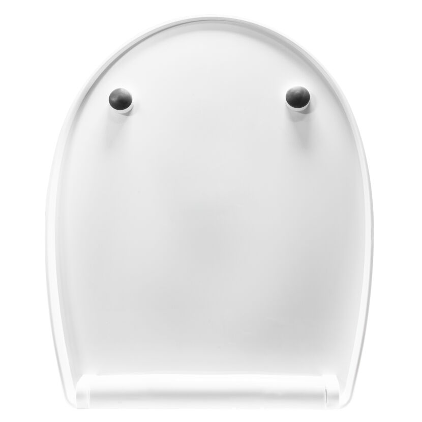 weißer WC-Sitz Nautic von unten