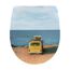 WC-Sitz mit Motiv: Bulli am Strand