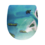 Verkleinertes Bild von WC-Sitz 'Inseln' Duroplast mit Absenkautomatik grün/blau