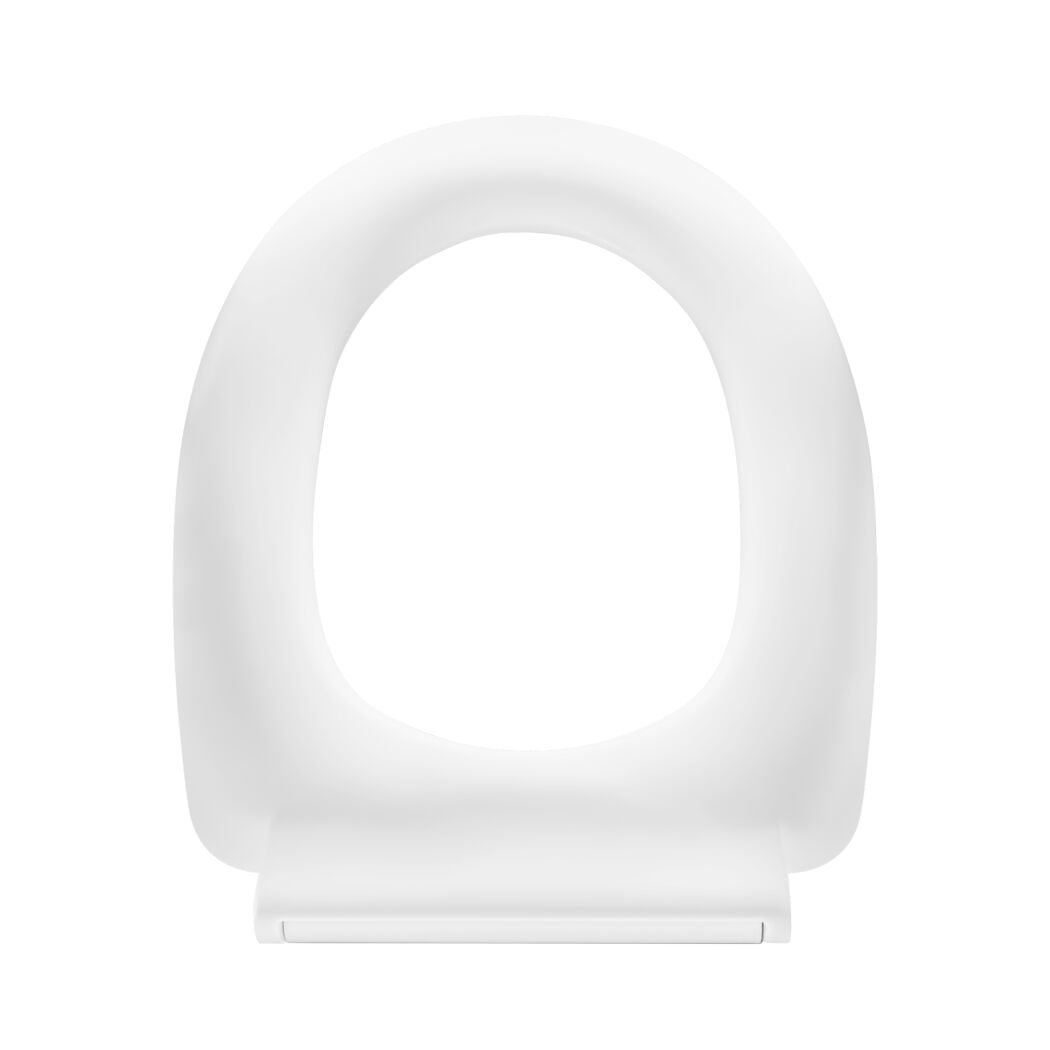 Weißer WC-Sitz Misthaufen