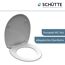 WC-Sitz 'Ying and Yang' mit Absenkautomatik grau Duroplast