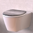 Verkleinertes Bild von WC-Sitz 'Industrial Grey' mit Absenkautomatik grau 37,5 x 45 cm