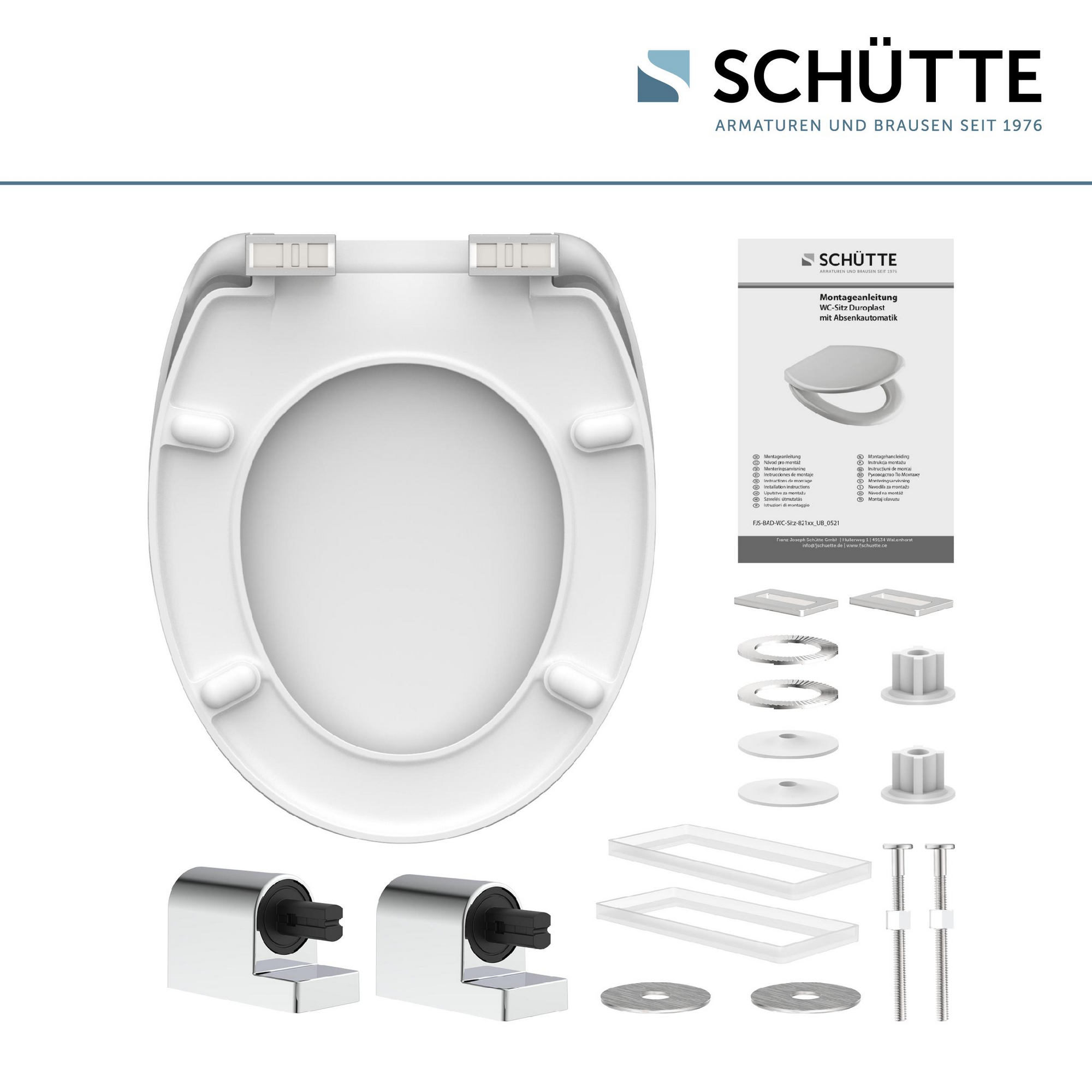 WC-Sitz 'Industrial Grey' mit Absenkautomatik grau 37,5 x 45 cm + product picture