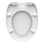 Verkleinertes Bild von WC-Sitz 'Offline' mit Absenkautomatik braun/weiß 37,5 x 45 cm