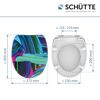 Bunter WC-Sitz mit Farbspritzern