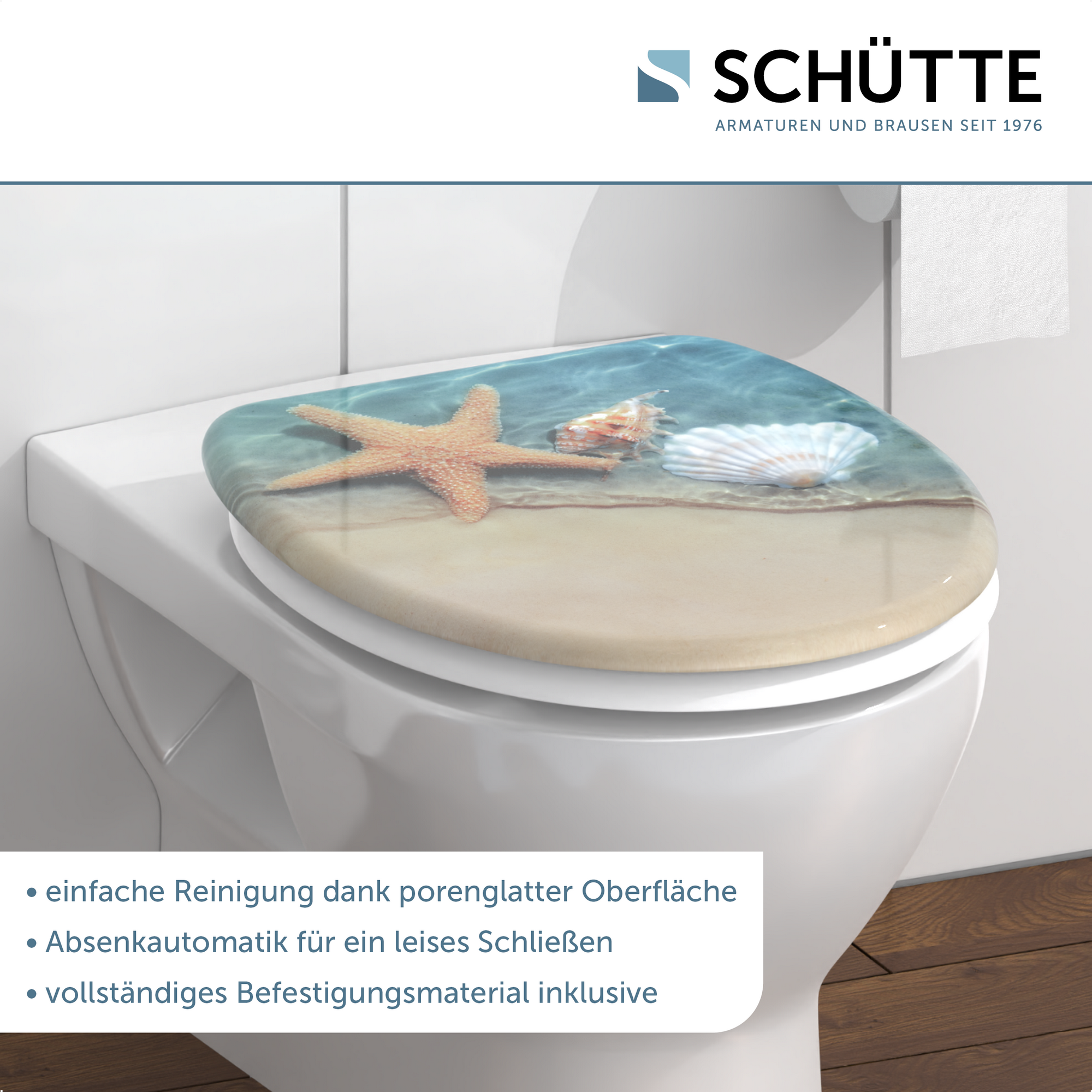WC-Sitz 'Beach' mit Absenkautomatik Duroplast