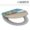 WC-Sitz mit Muscheln und Seesternen