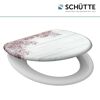 WC-Sitz mit Kirschblüten- und Holzdekor