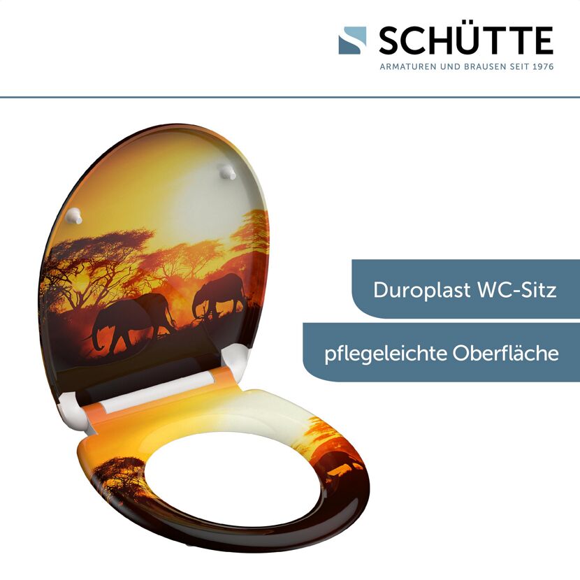 WC-Sitz mit Afrika-Motiv