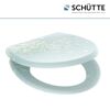 Heller WC-Sitz mit Blütenmuster