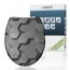 WC-Sitz 'Grey Hexagons' mit Absenkautomatik Duroplast