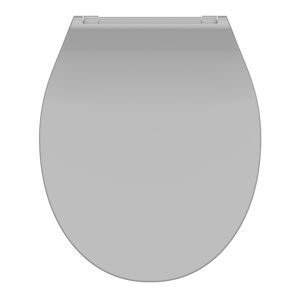 WC-Sitz 'Slim Grey' mit Absenkautomatik grau 37 x 44 cm