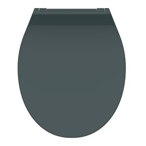 WC-Sitz 'Slim Anthrazit' mit Absenkautomatik anthrazit 37 x 44 cm