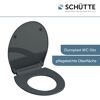 Anthrazitfarbener WC-Sitz Duroplast SLIM