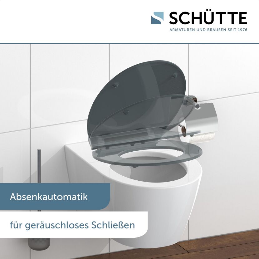 Anthrazitfarbener WC-Sitz