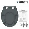 WC-Sitz Duroplast anthrazit mit Anleitung und Befestigungsmaterial