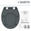 WC-Sitz Duroplast anthrazit mit Anleitung und Befestigungsmaterial