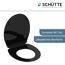 Schwarzer WC-Sitz Duroplast