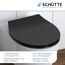 Schwarzer, flacher WC-Sitz von Schütte.