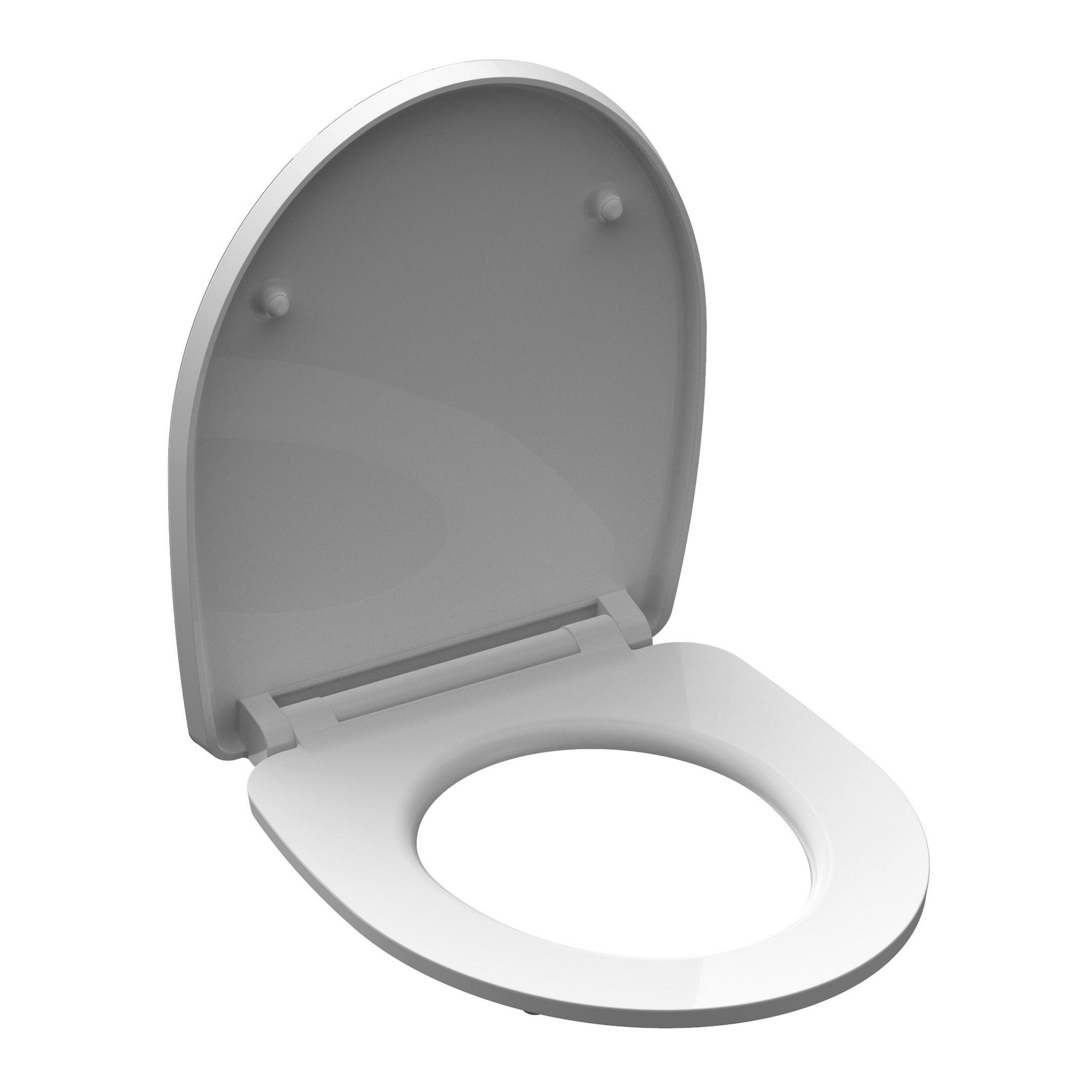 WC-Sitz 'Raindrop HG' mit Absenkautomatik grau/grün 37,5 x 45 cm + product picture