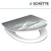 WC-Sitz mit Blattmuster