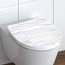 WC-Sitz 'White Wave HG' mit Absenkautomatik Duroplast