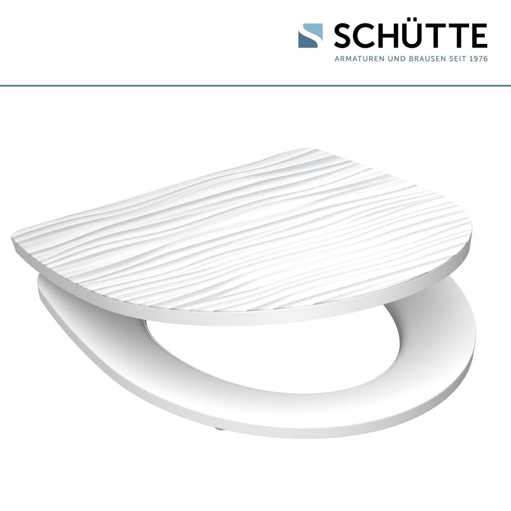 weißer WC-Sitz White Wave von Schütte
