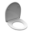 Verkleinertes Bild von WC-Sitz 'Broken Glass HG' mit Absenkautomatik schwarz/weiß 37,5 x 45 cm