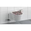 WC-Sitz mit buntem Totenkopf-Muster