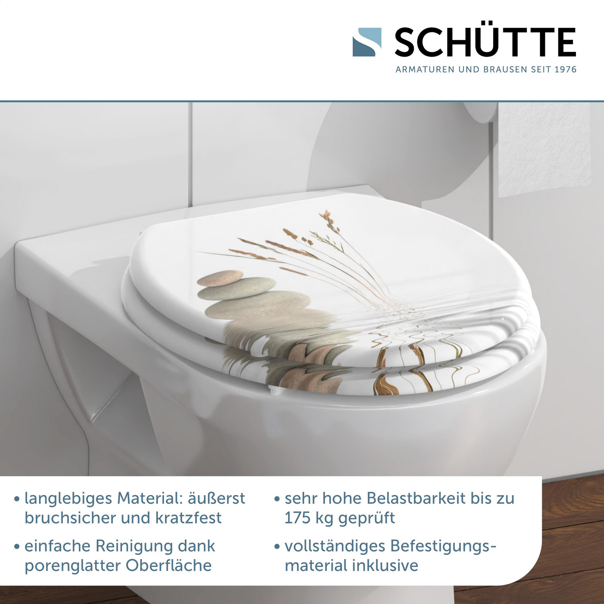 WC-Sitz 'Balance' weiß/grau 37 x 43,5 cm + product picture