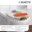 Verkleinertes Bild von WC-Sitz 'Colorful Stones' mit Absenkautomatik bunt 37,5 x 43,5 cm
